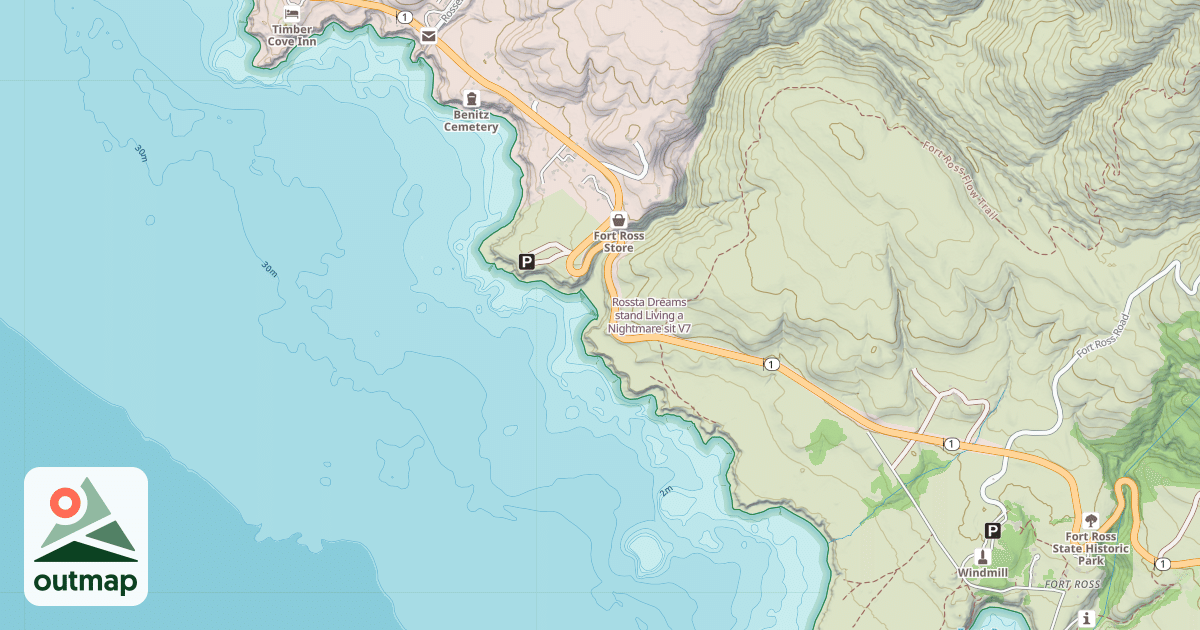 Map of Rossta Dreams stand Living a Nightmare sit