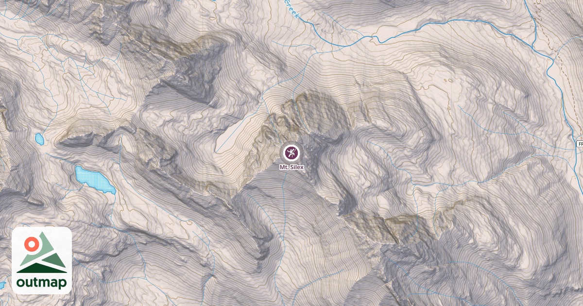 Map of Mt. Silex