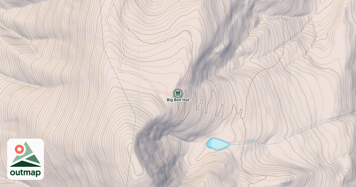 Map of Big Belt Hut