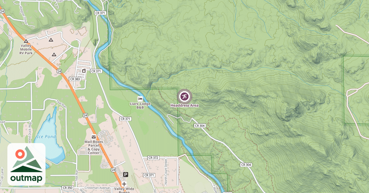 Map of Headdress Area
