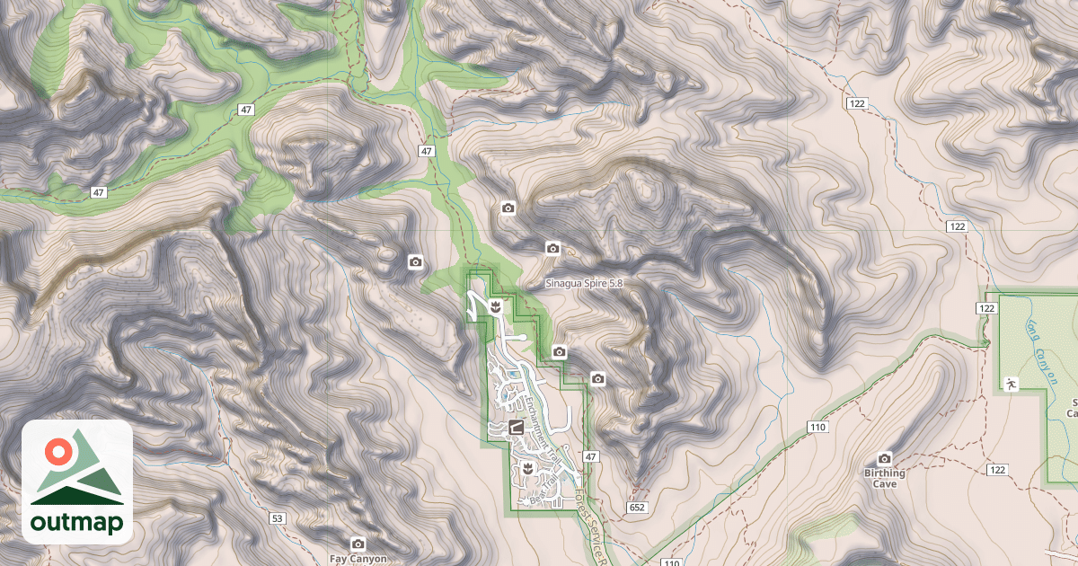 Map of Sinagua Spire