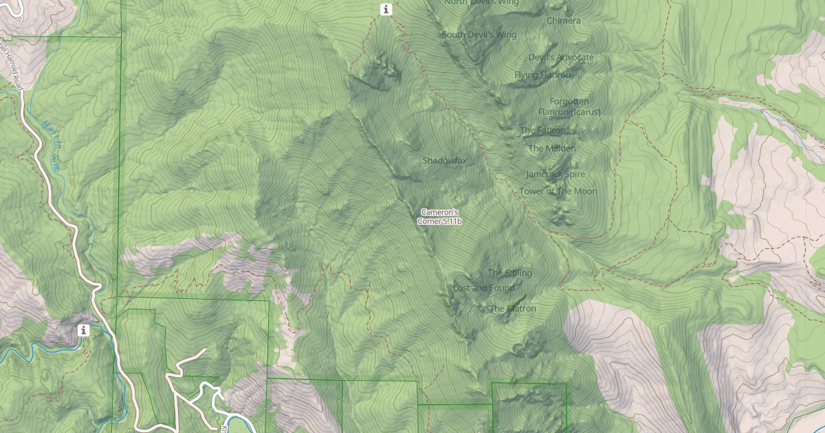Map preview of Cameron's Corner