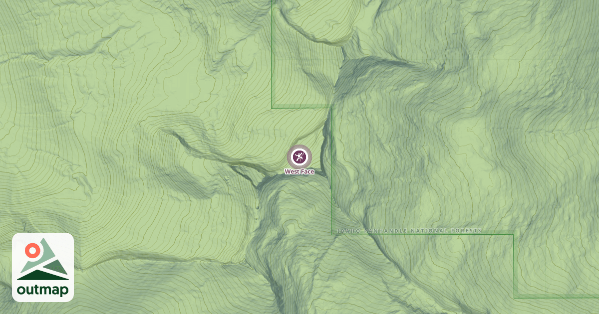 Map of West Face