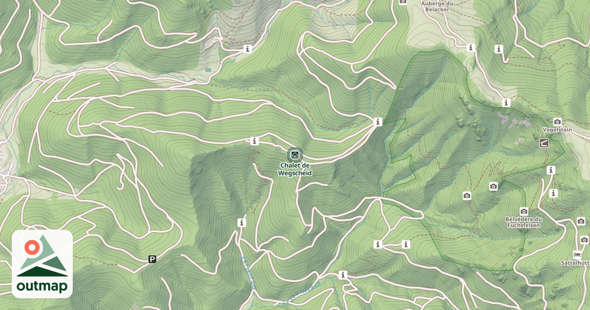 Map of Chalet de Wegscheid