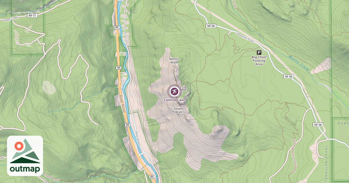 Map of Central Cave