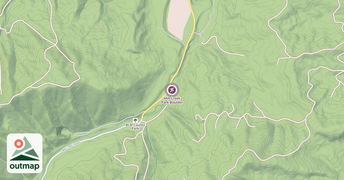 Map of Mill Creek Park Boulder