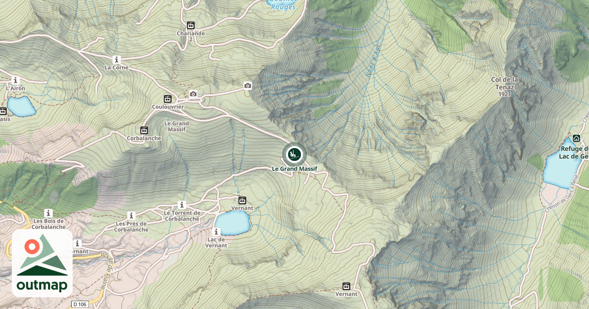 Map of Le Grand Massif