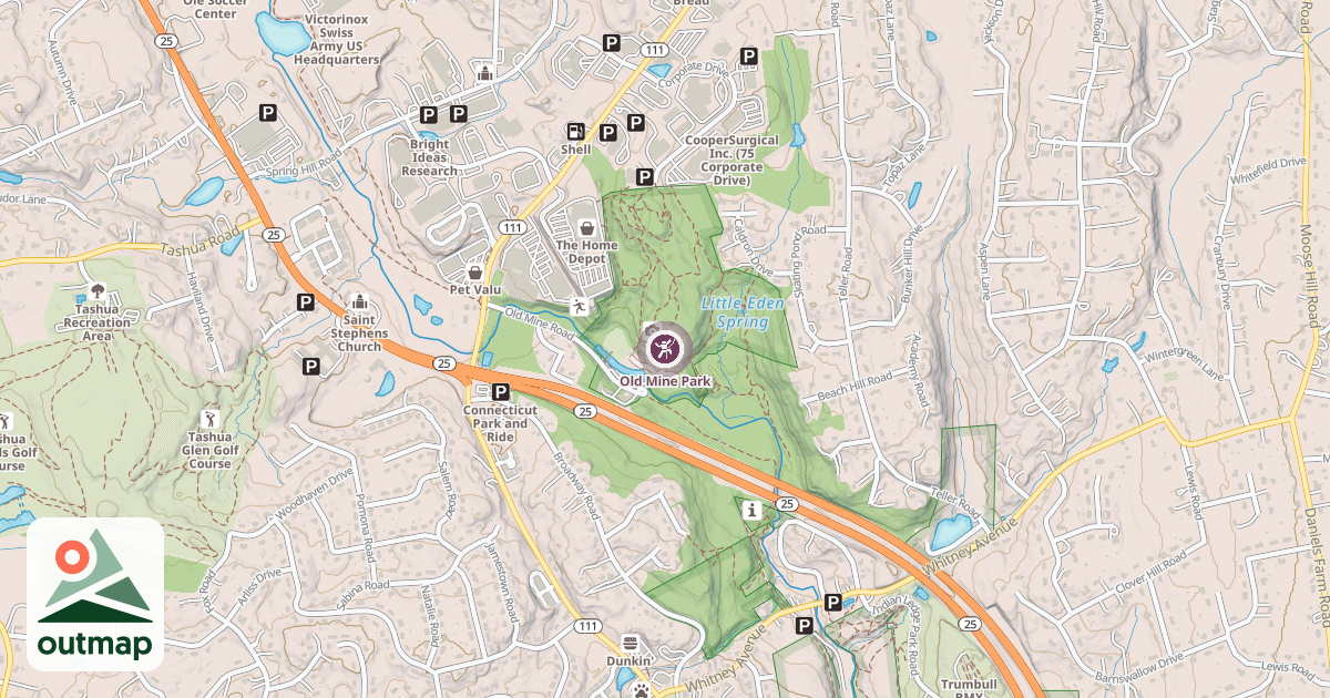 Map of Old Mine Park