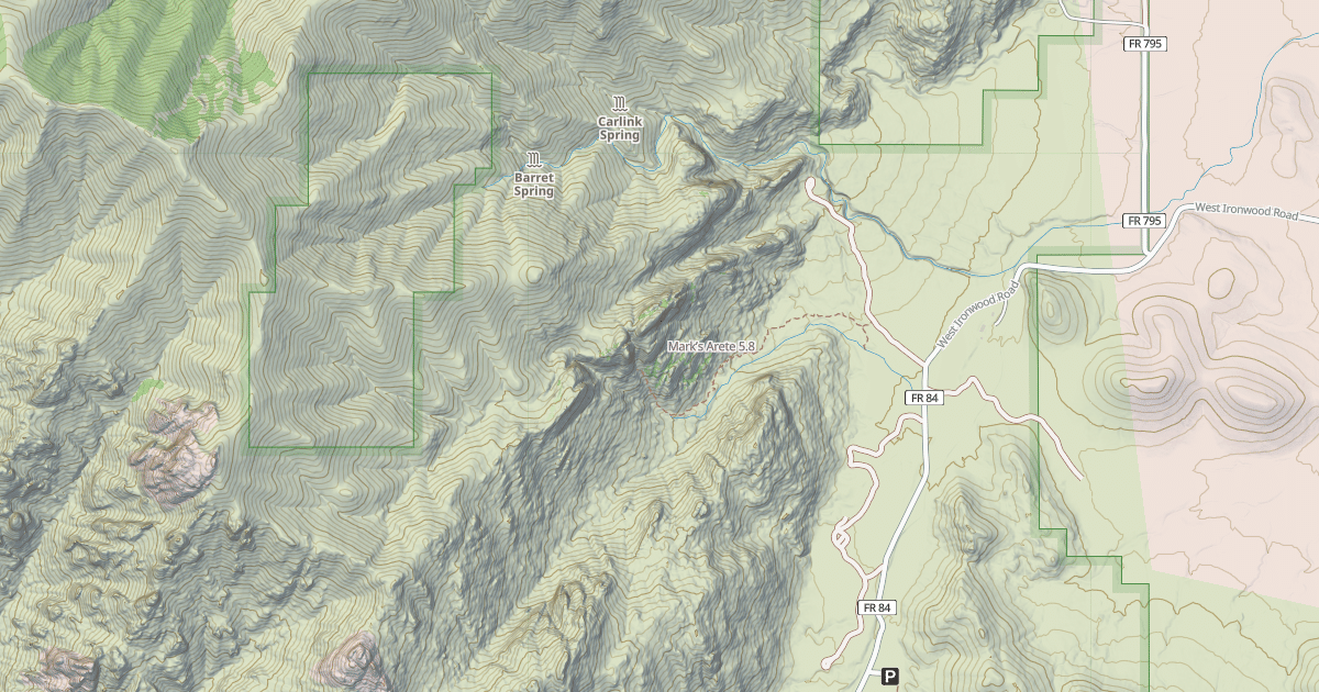 Map preview of Mark’s Arete