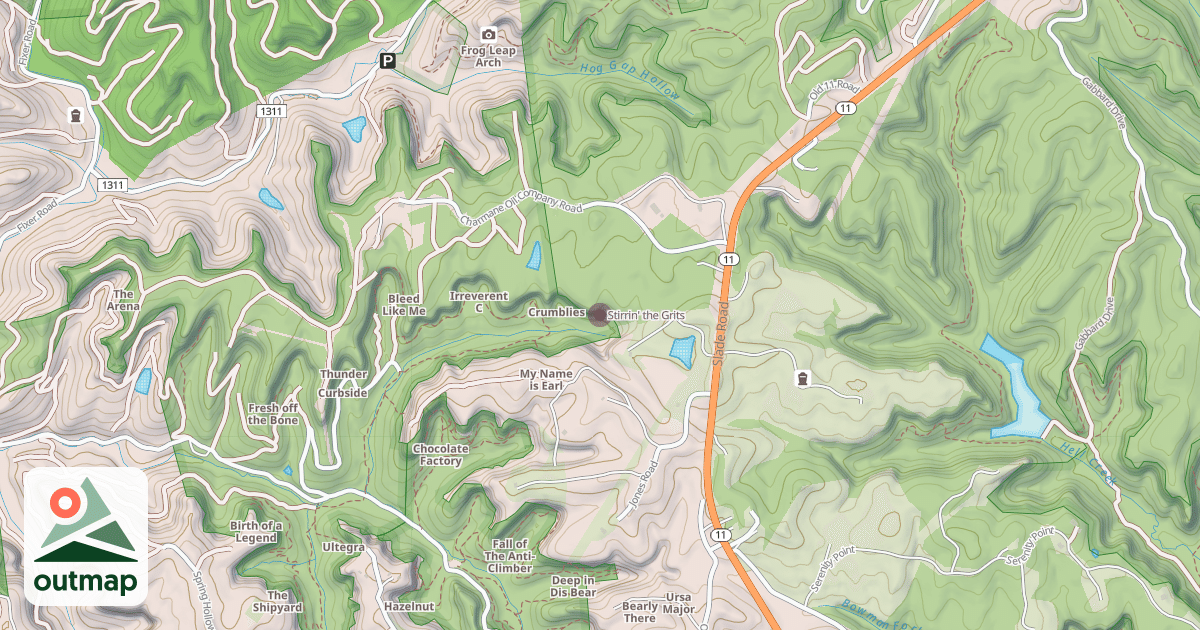 Map of Stirrin' the Grits