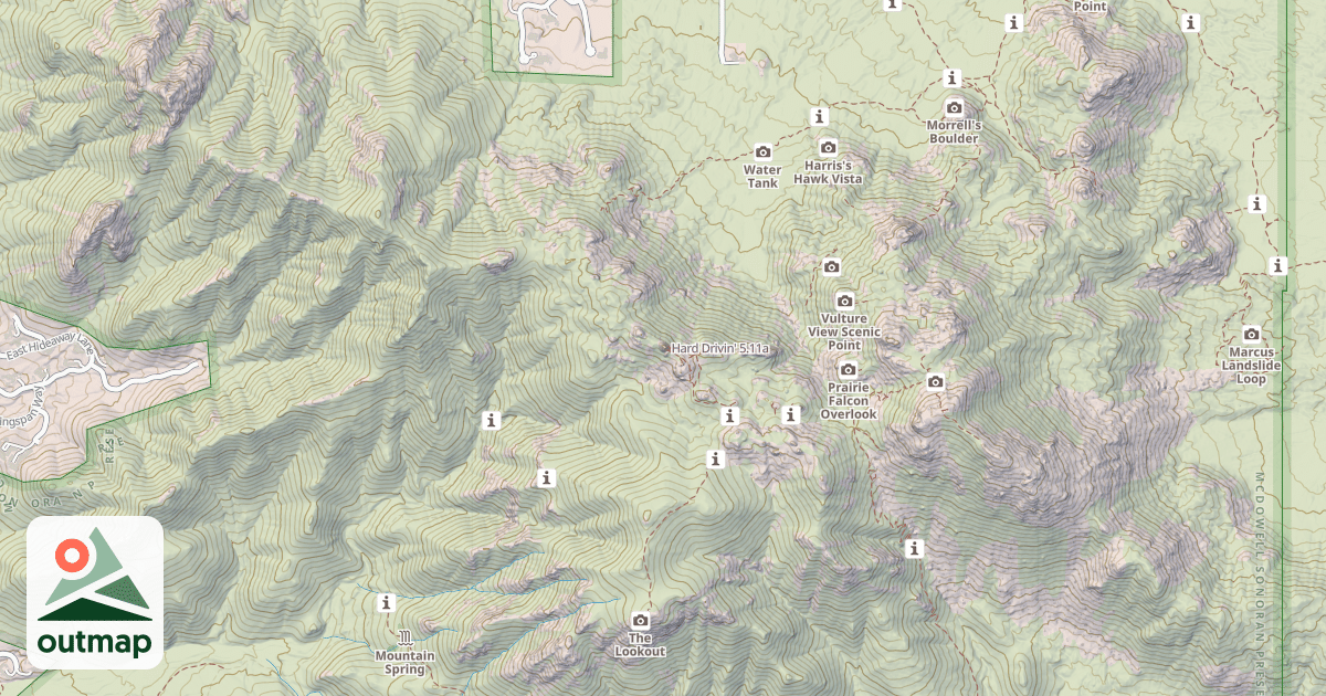 Map of Hard Drivin'