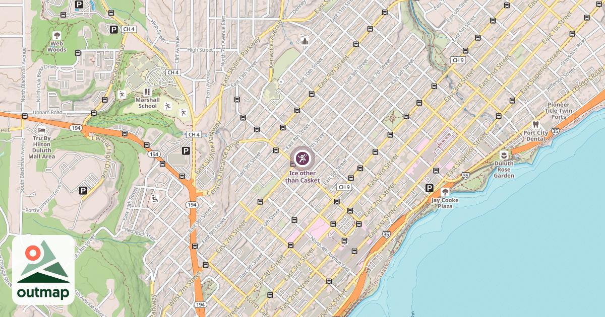 Map of Ice other than Casket