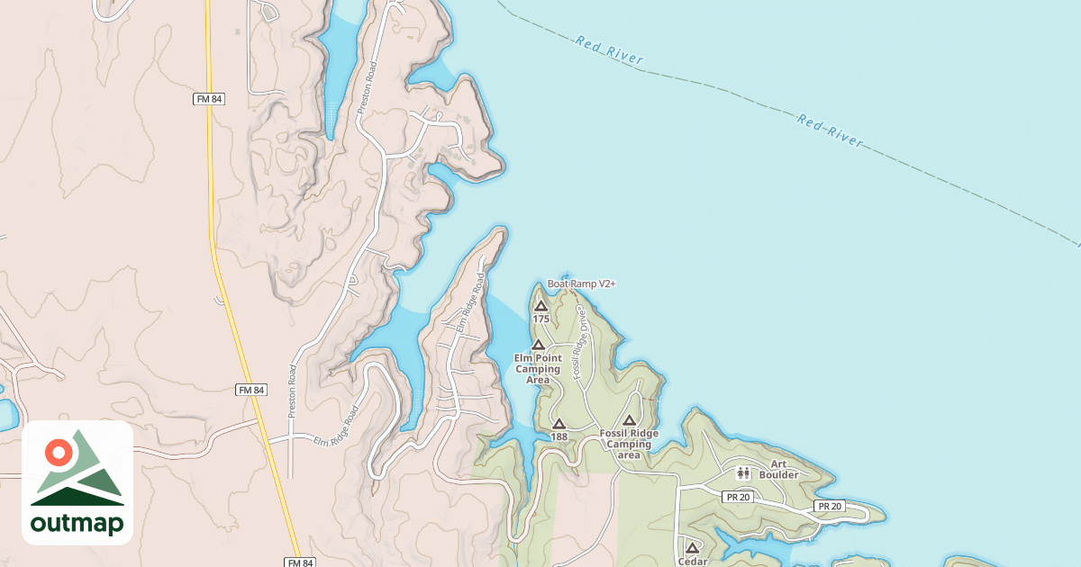 Map of Boat Ramp
