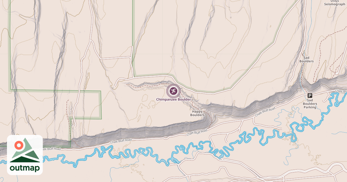Map of Chimpanzee Boulder