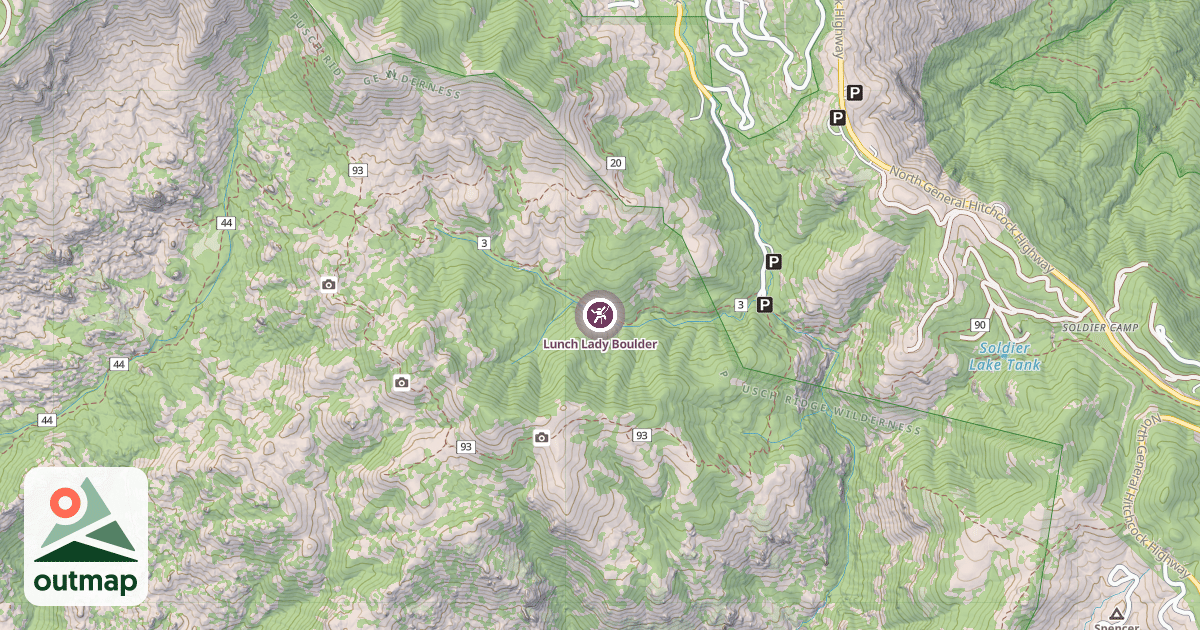 Map of Lunch Lady Boulder
