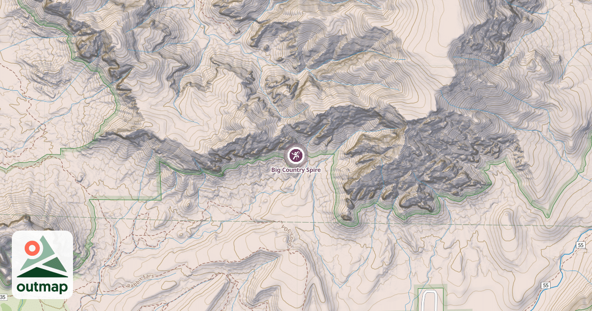 Map of Big Country Spire
