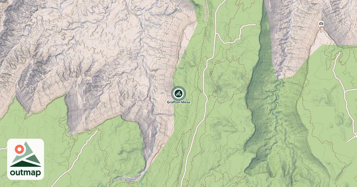 Map of Grafton Mesa