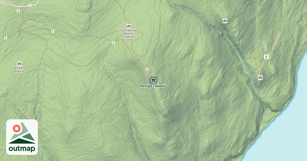 Map of Refuge l'Abattis