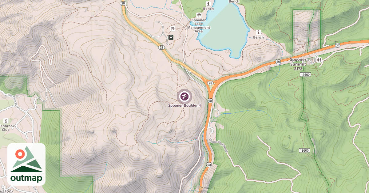 Map of Spooner Boulder 4