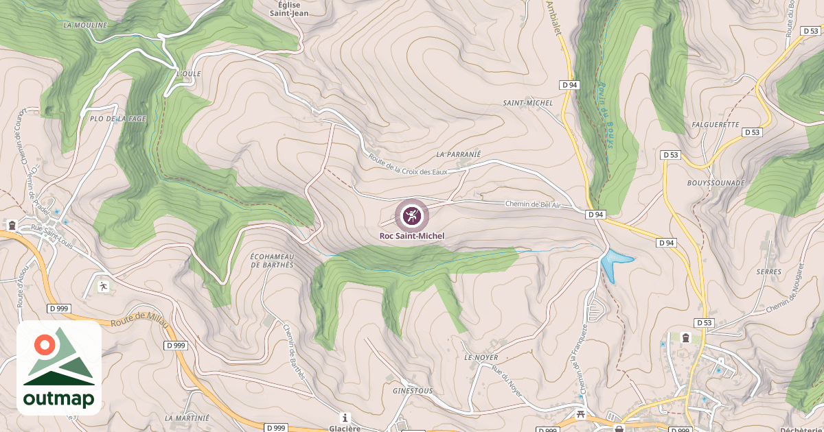 Map of Roc Saint-Michel