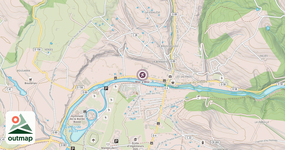 Map of Bloc a Bloc