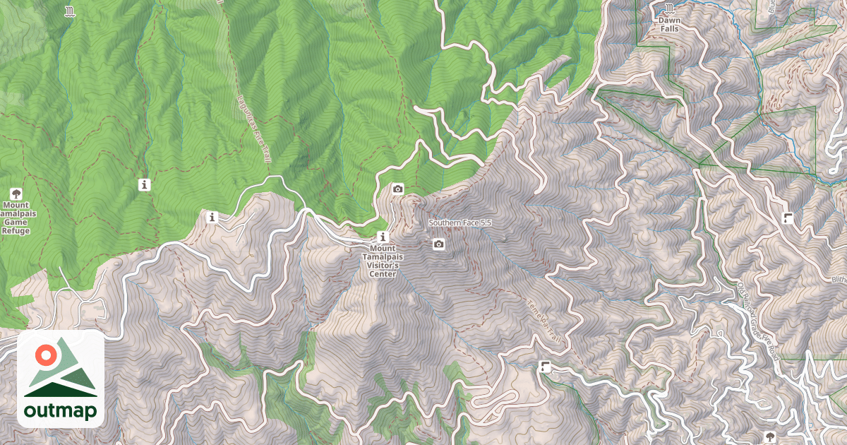 Map of Southern Face