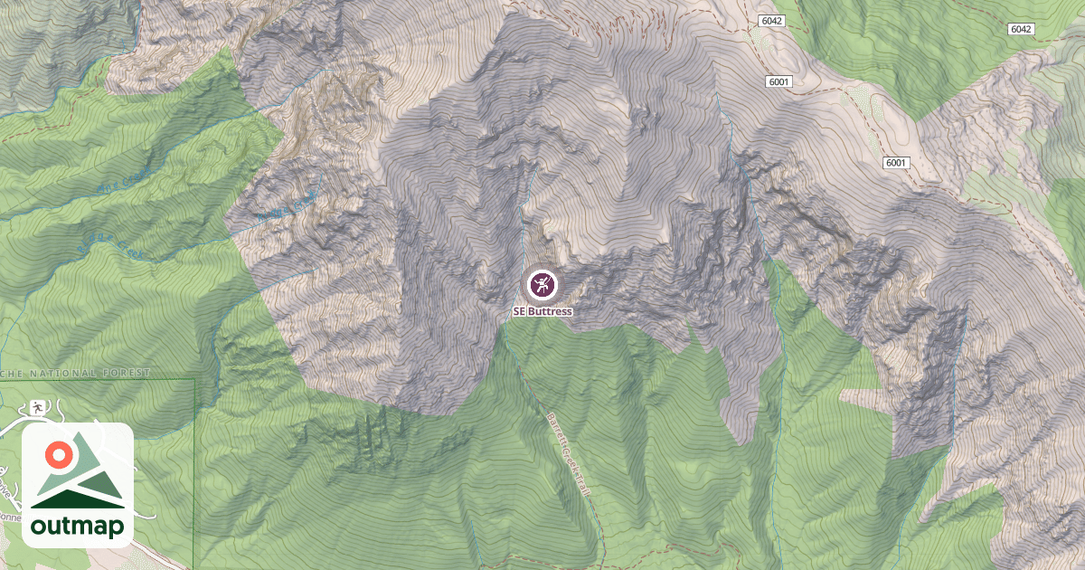 Map of SE Buttress