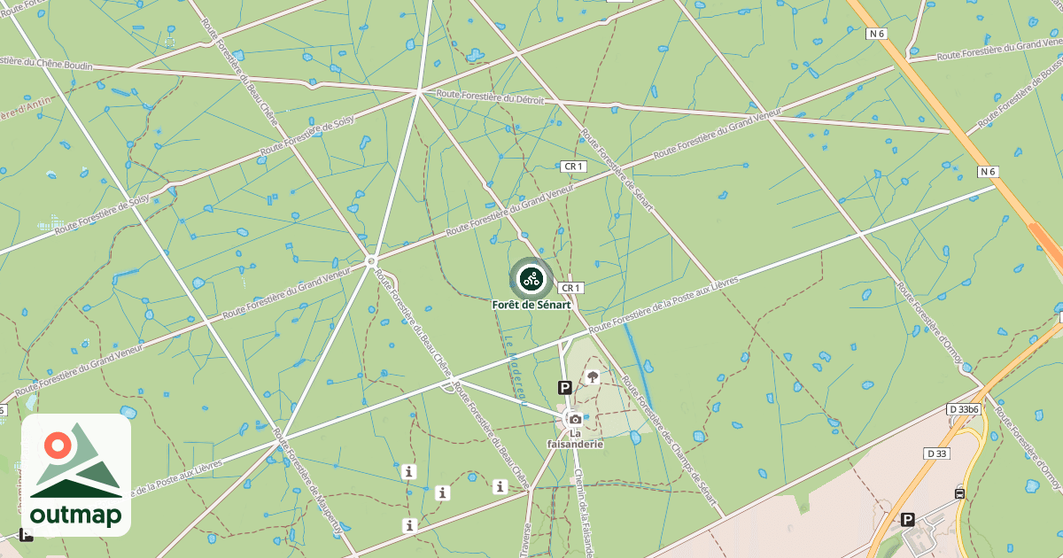 Map of Forêt de Sénart