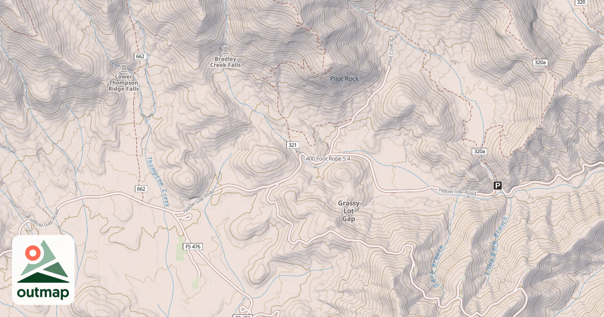 Map of 400 Foot Rope