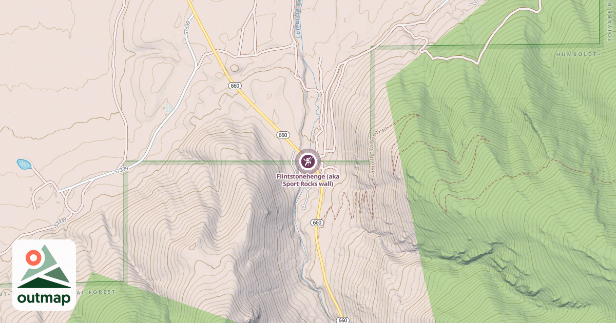 Map of Flintstonehenge (aka Sport Rocks wall)