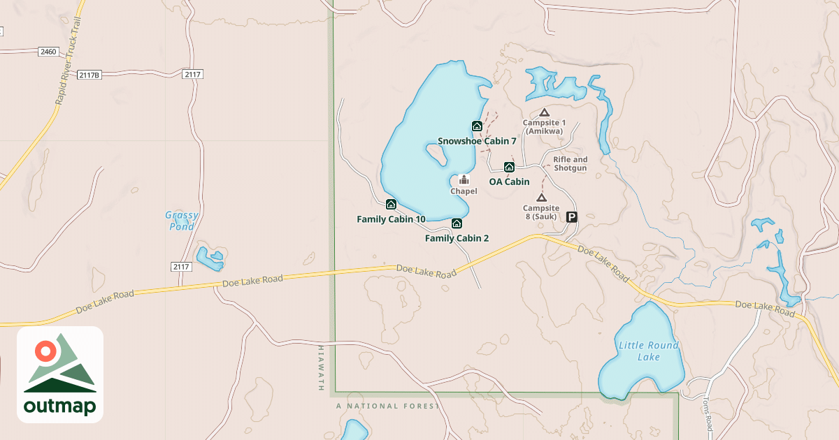 Map of Family Cabin 5