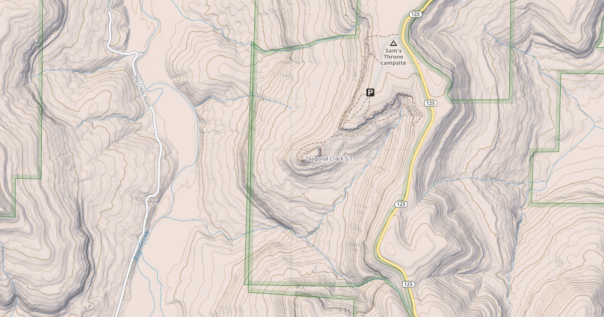 Map preview of Diagonal Crack