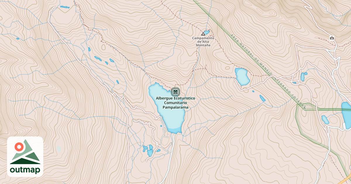 Map of Albergue Ecoturistico Comunitario Pampalarama