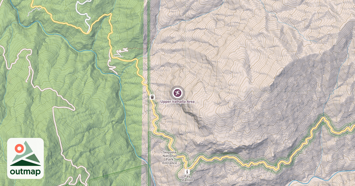 Map of Upper Valhalla Area