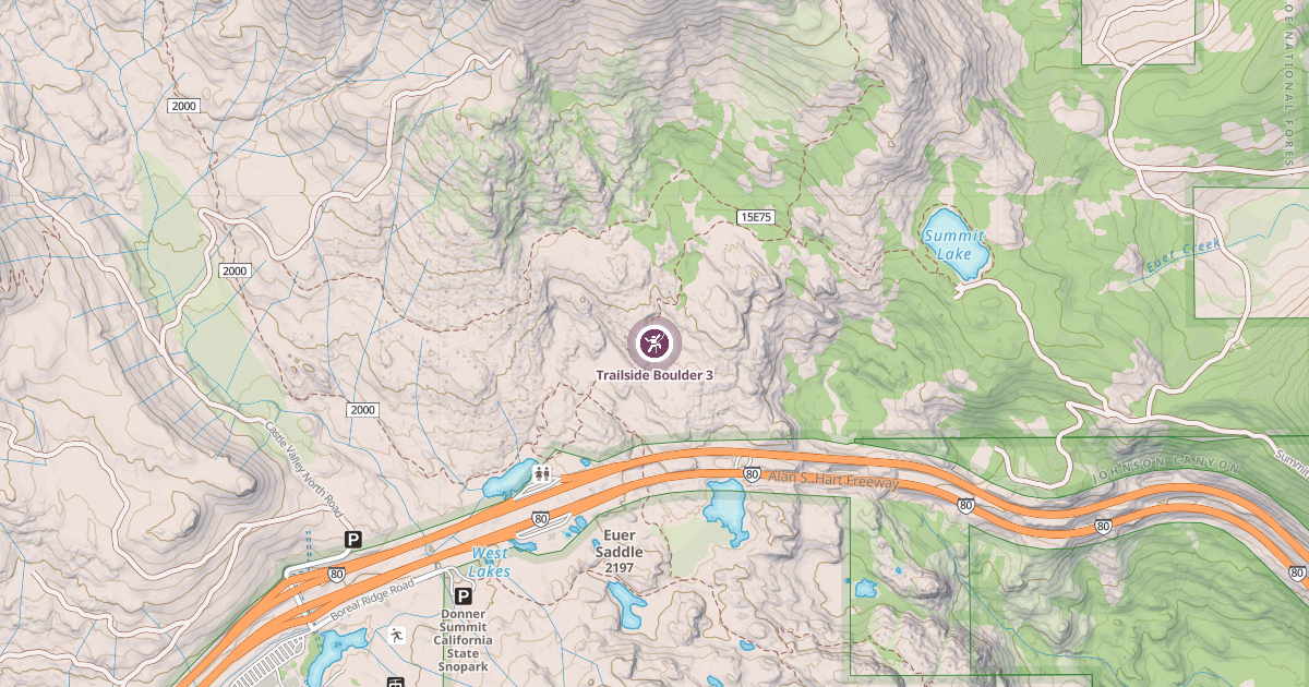 Map preview of Trailside Boulder 3