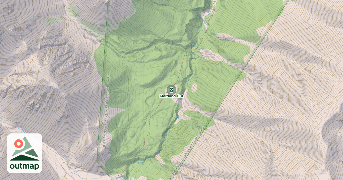 Map of Maitland Hut