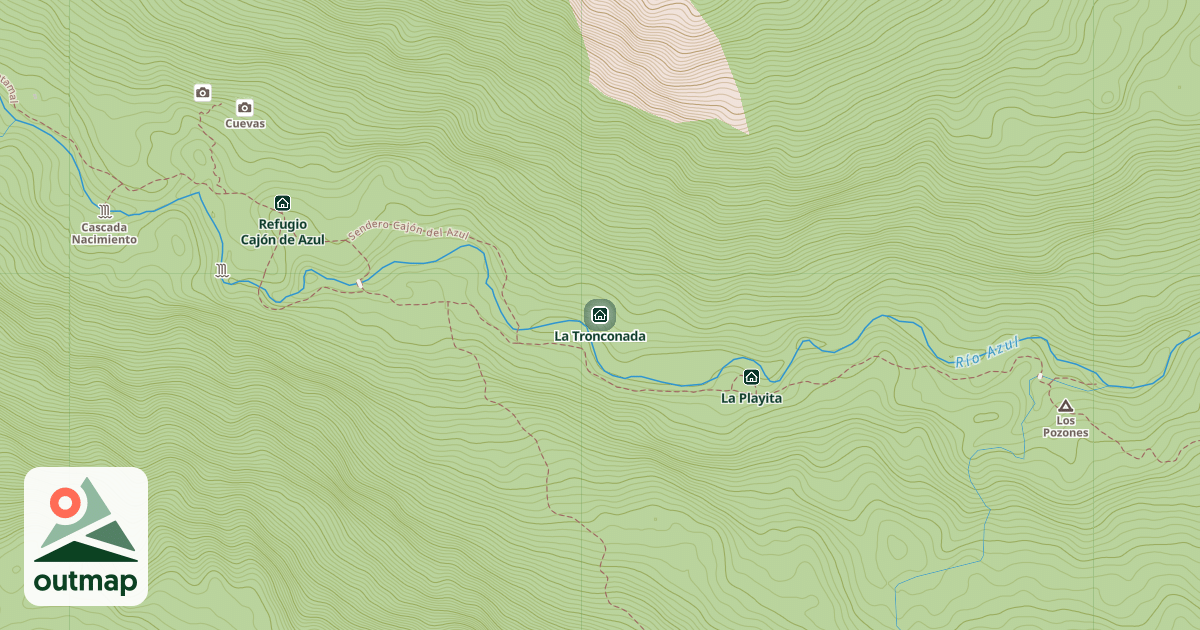 Map of La Tronconada
