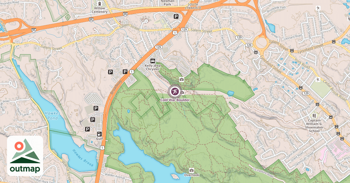 Map of Cold War Boulder