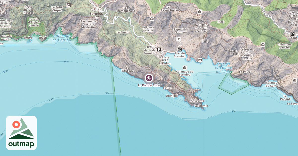 Map of Lo Rompe Cuou