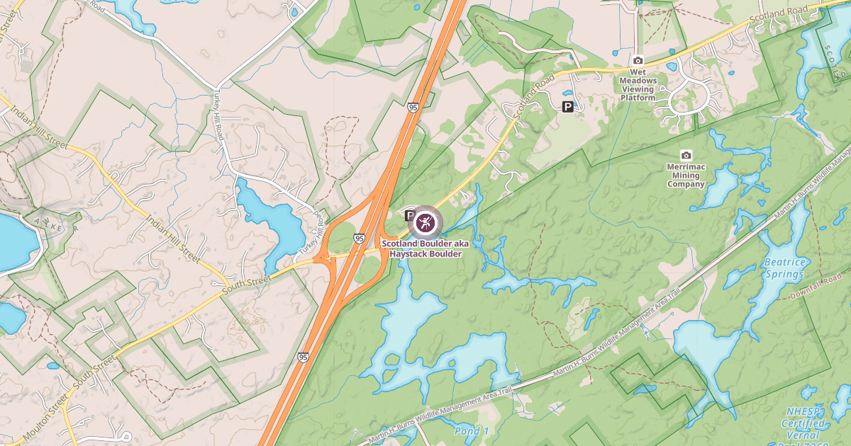 Map preview of Scotland Boulder aka Haystack Boulder