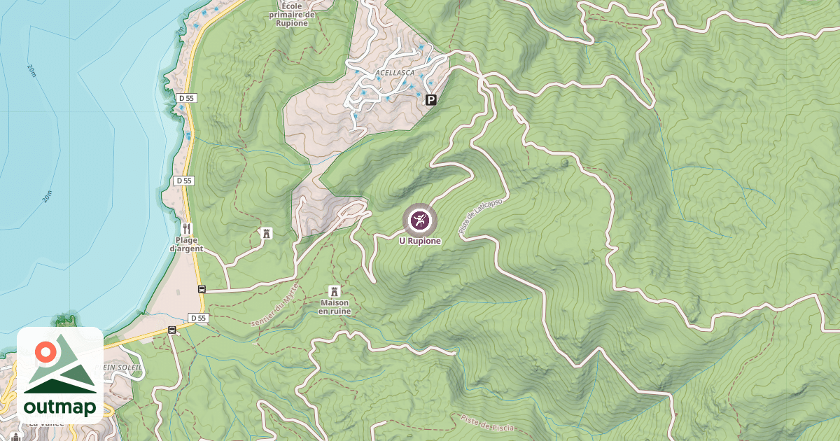Map of U Rupione
