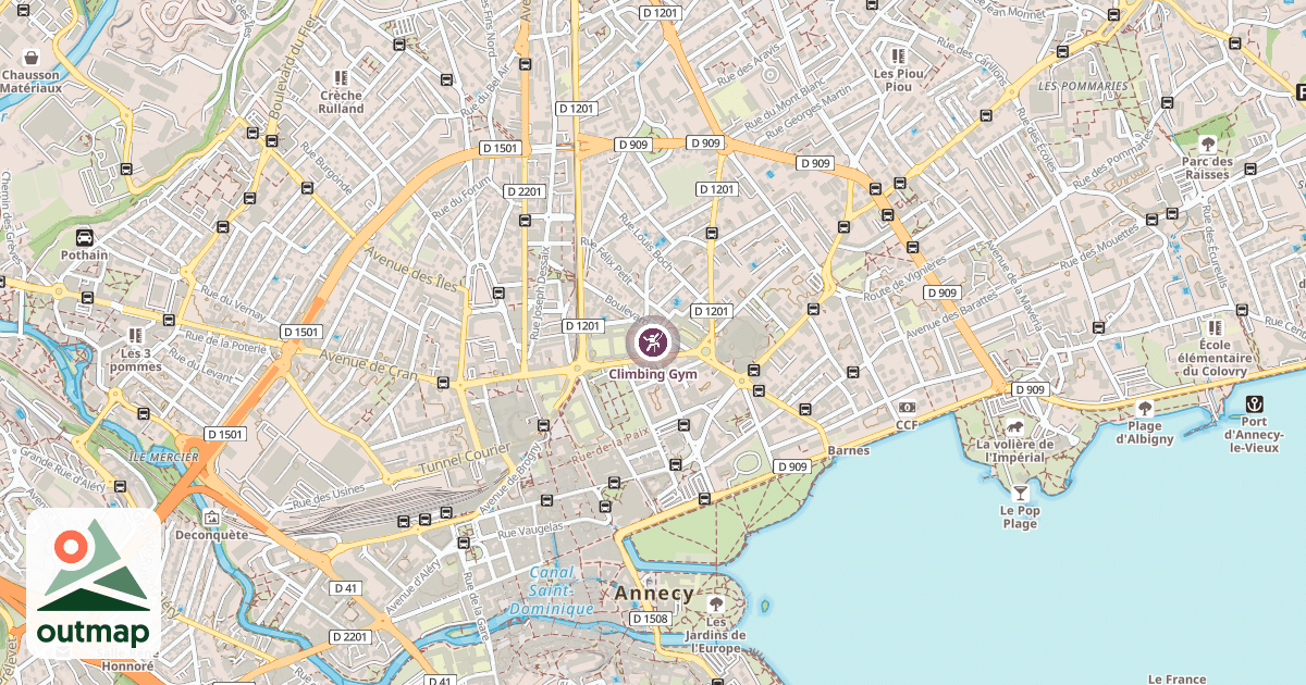 Map of Climbing Gym