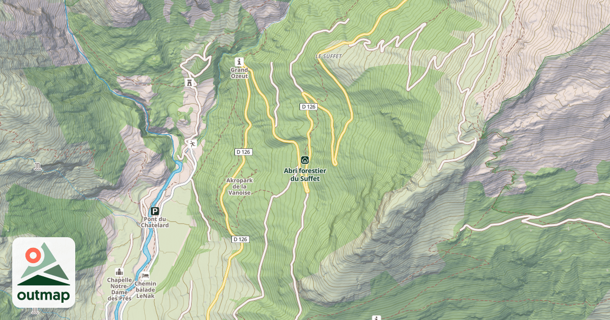 Map of Abri forestier du Suffet