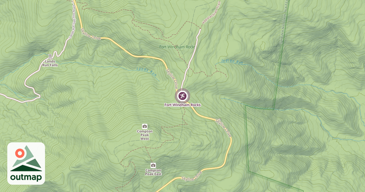 Map of Fort Windham Rocks