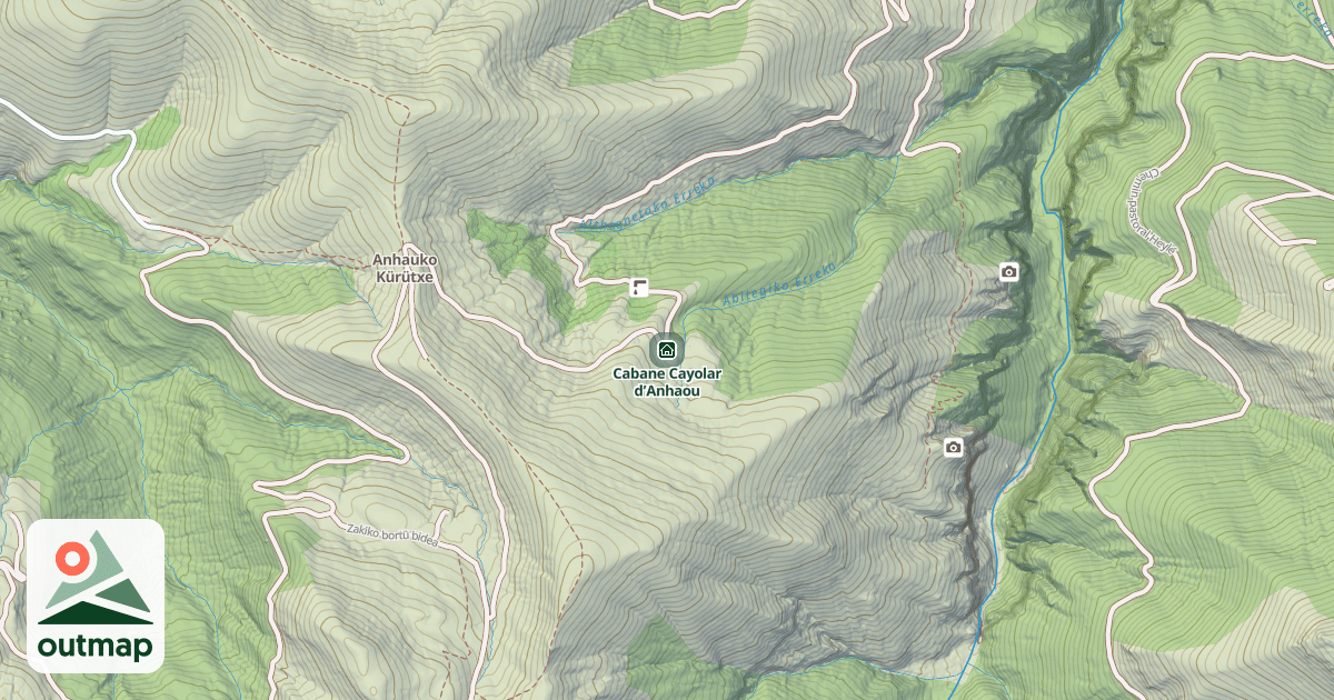 Map of Cabane Cayolar d’Anhaou