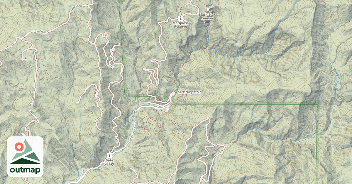 Map of Slick Nugget