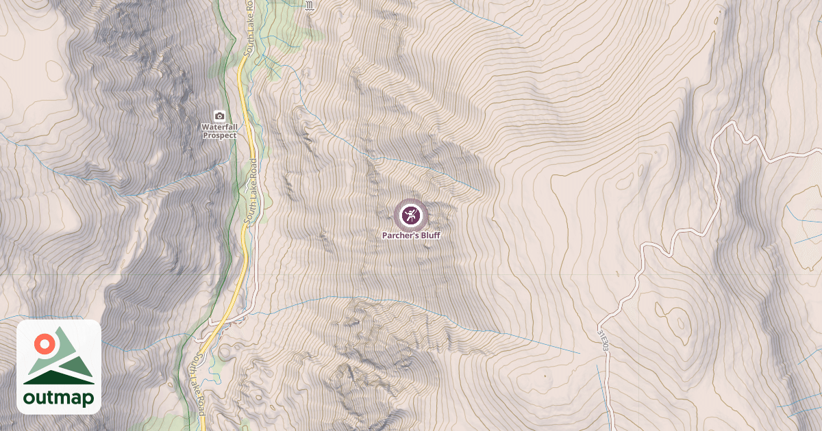 Map of Parcher's Bluff