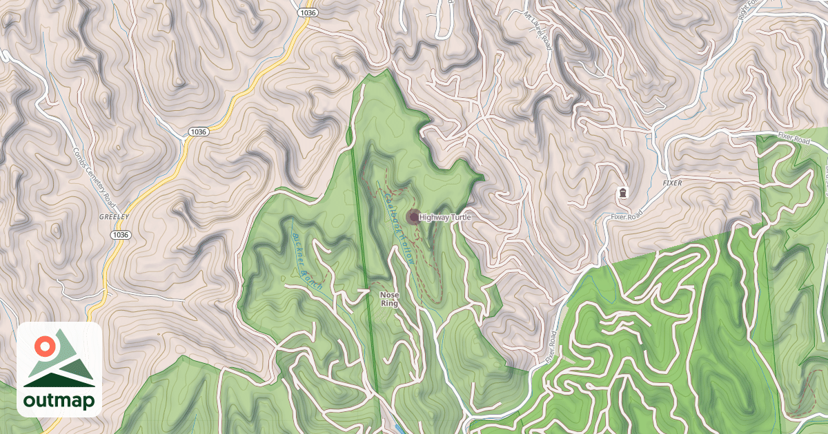 Map of Highway Turtle