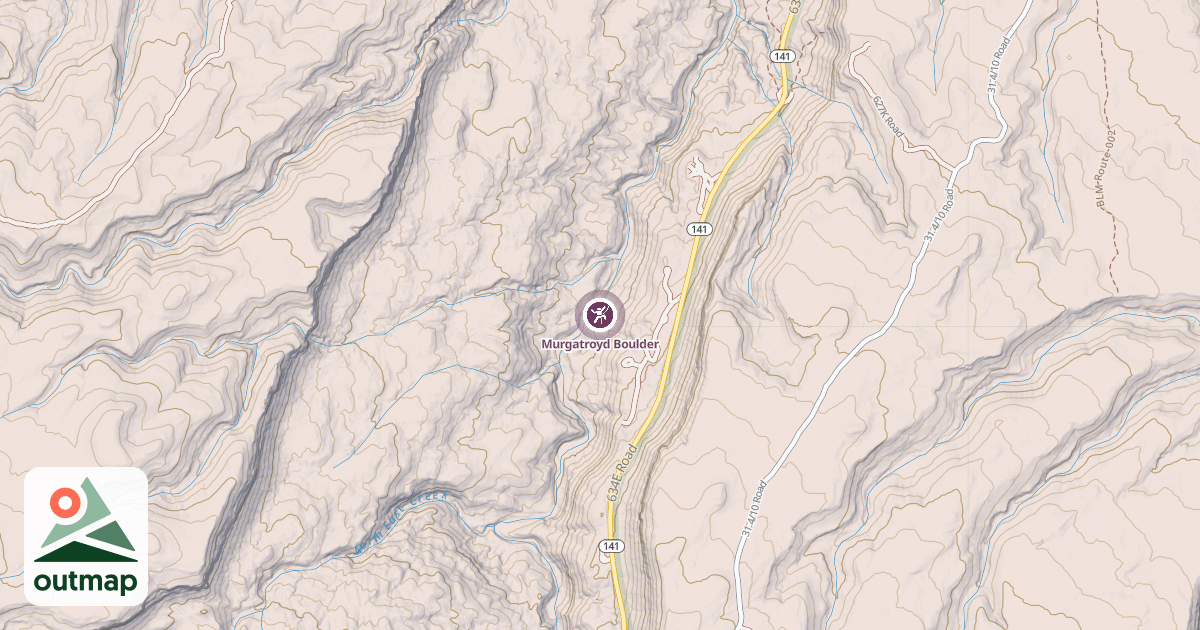 Map of Murgatroyd Boulder