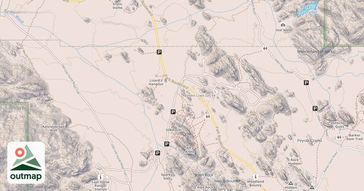 Map of Bardini Crack (Sit)